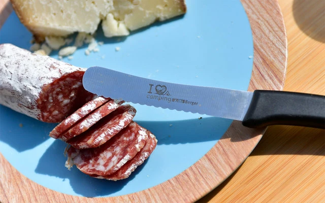 Ontbijtmes I Love Camping Blauw 3 Ontbijtmes I Love Camping Blauw