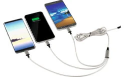Berger 3-in-1 USB Oplaadkabel Naar Micro-USB / Lightning / USB-C 1,2 M -Berger 323034 2636375