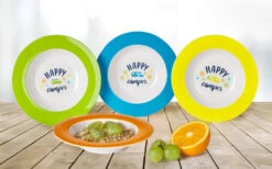 Berger Happy Camper Melamine Soepbord Set 4 Stuks.